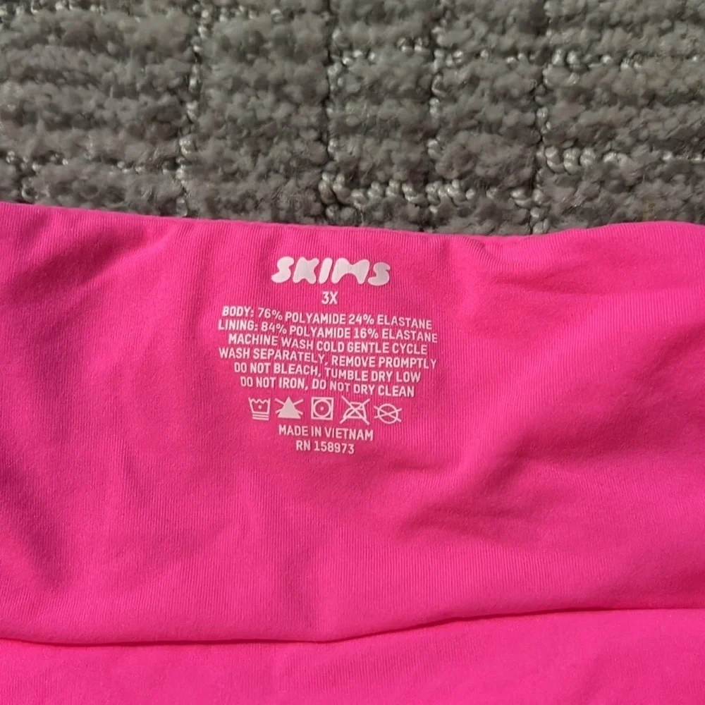 Skims Hot Pink Bandeau Top 3X